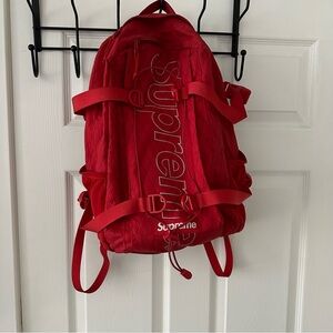 Supreme Red Backpack FW18